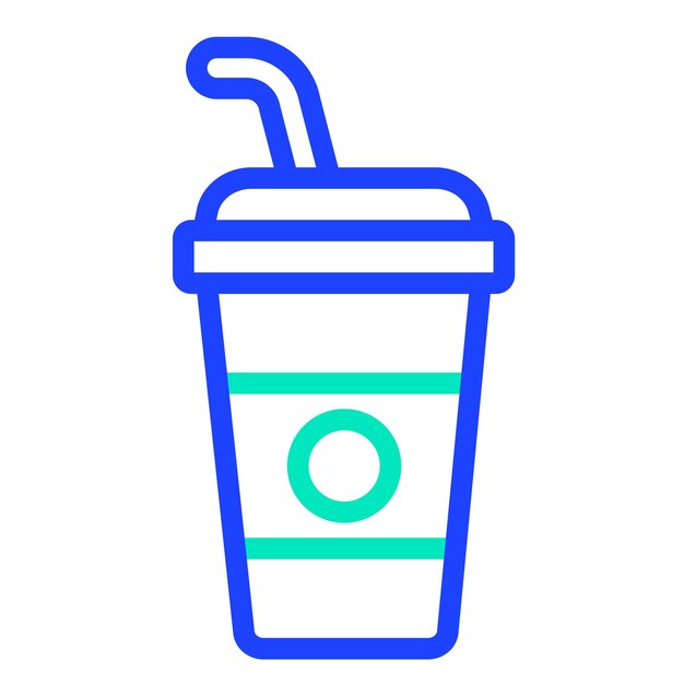 Ilustración del diseño del icono del vector de bebidas frías