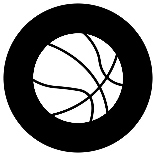 Ilustración del diseño del icono del vector de bola