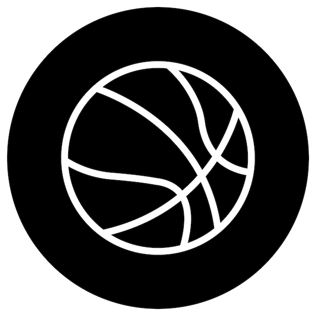 Ilustración del diseño del icono del vector de bola