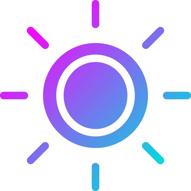 Ilustración del diseño del icono del vector de brillo