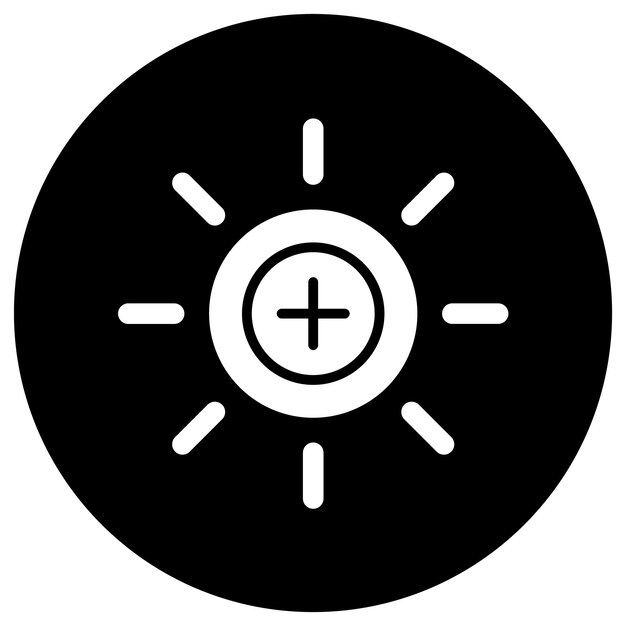 Ilustración del diseño del icono del vector de brillo