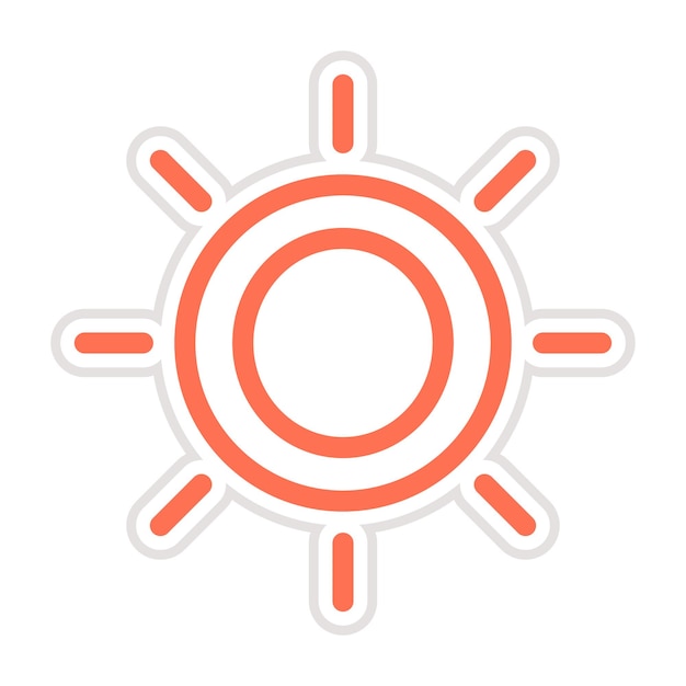 Ilustración del diseño del icono del vector de brillo