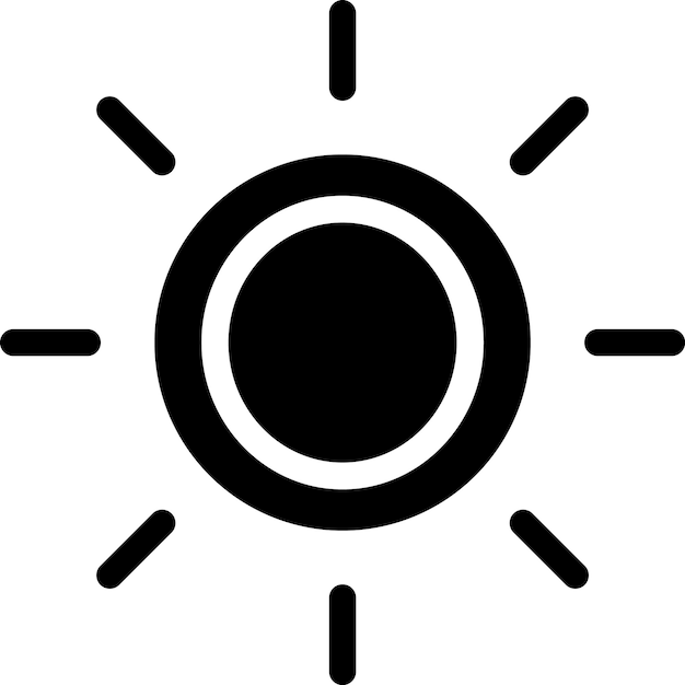 Ilustración del diseño del icono del vector de brillo