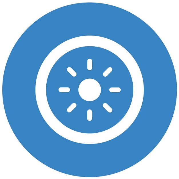 Ilustración del diseño del icono del vector de brillo