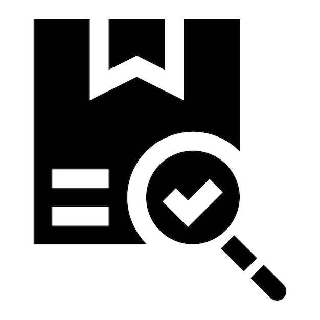 Ilustración del diseño del icono del vector de búsqueda de paquetes