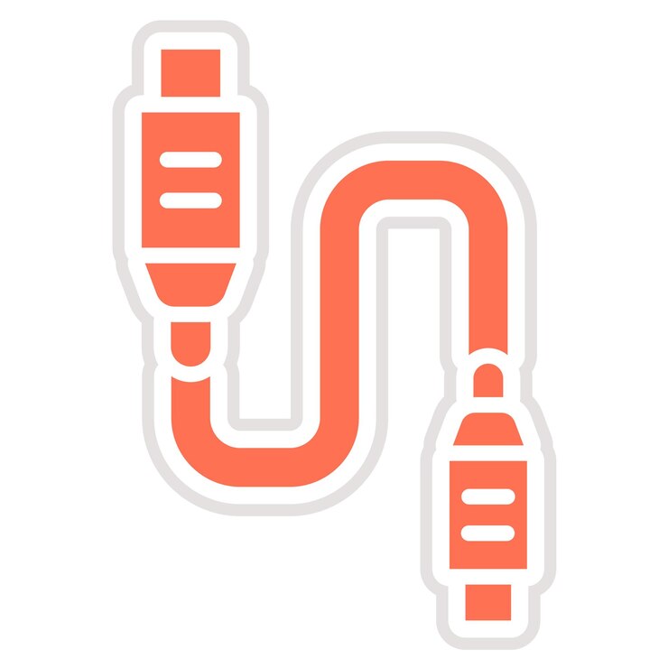 Vector ilustración del diseño del icono del vector de cable