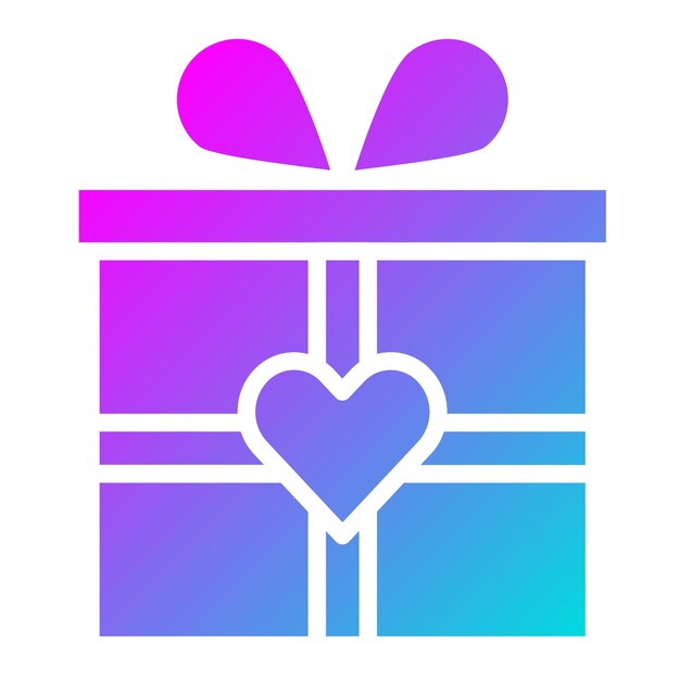 Ilustración del diseño del icono del vector de la caja de regalos