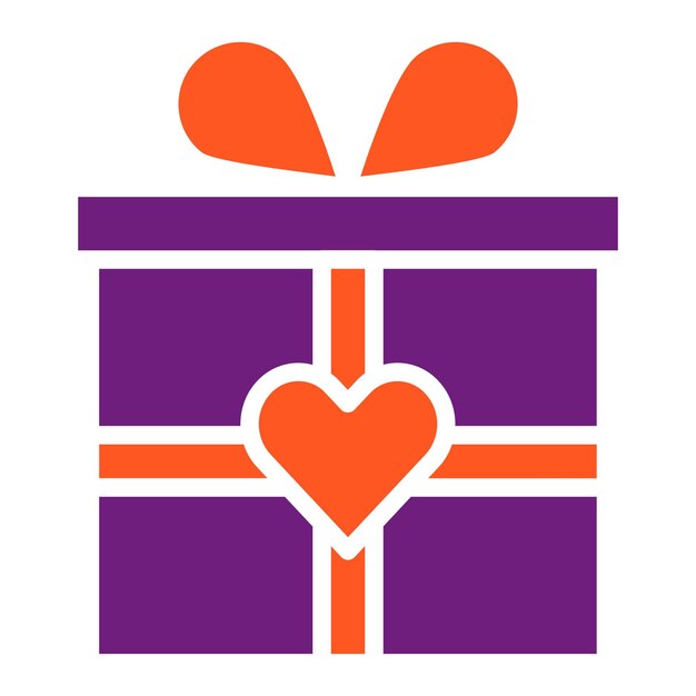 Ilustración del diseño del icono del vector de la caja de regalos