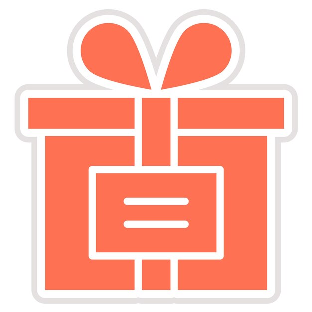 Ilustración del diseño del icono del vector de la caja de regalos