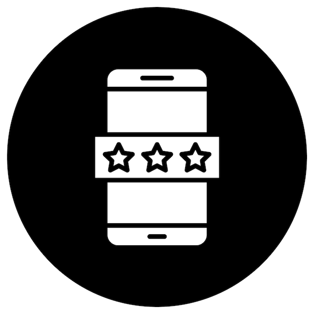 Ilustración del diseño del icono del vector de calificación