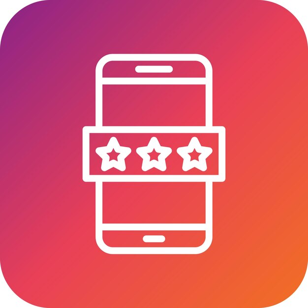 Ilustración del diseño del icono del vector de calificación