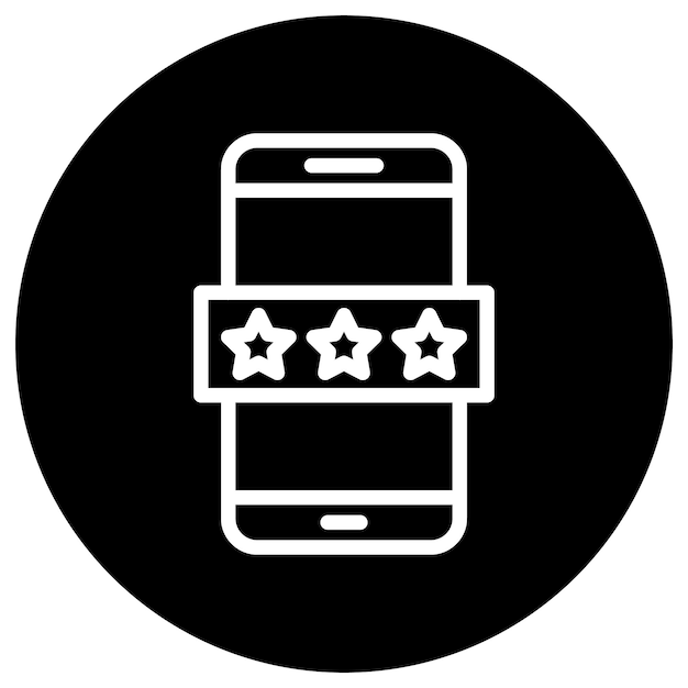 Ilustración del diseño del icono del vector de calificación