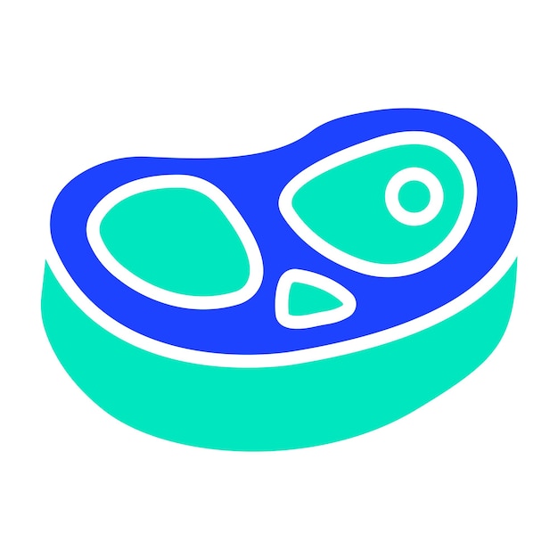 Ilustración del diseño del icono del vector de carne