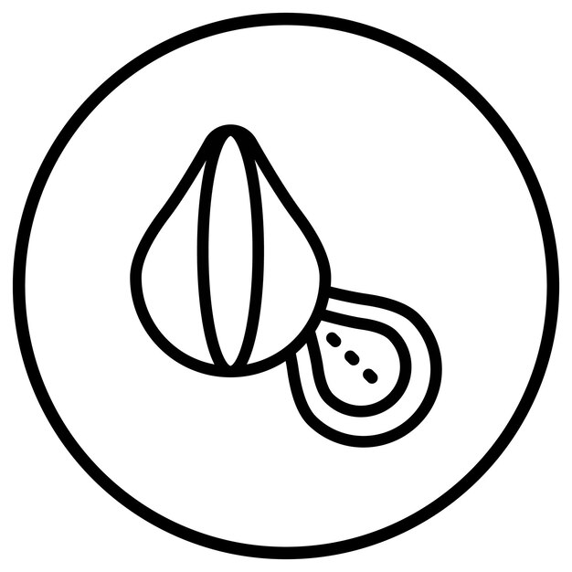 Ilustración del diseño del icono del vector de castaño