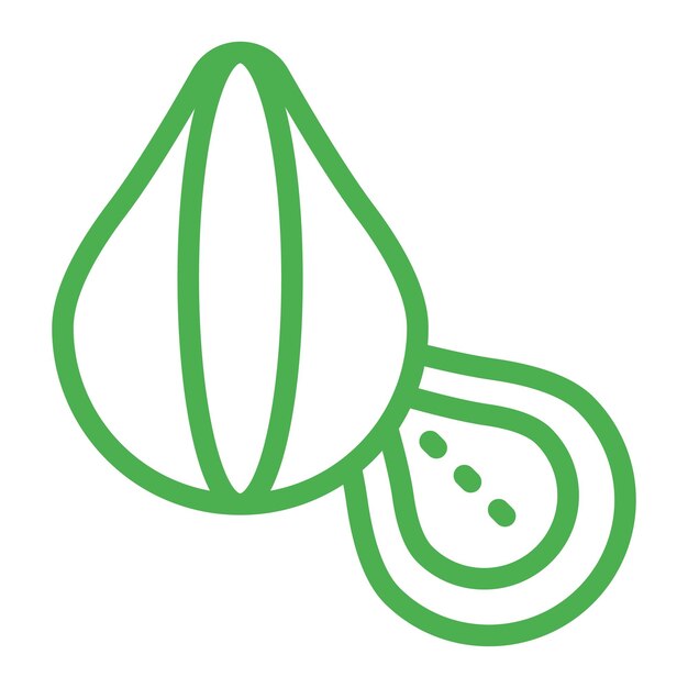 Ilustración del diseño del icono del vector de castaño