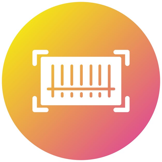 Ilustración del diseño del icono del vector de código de producto