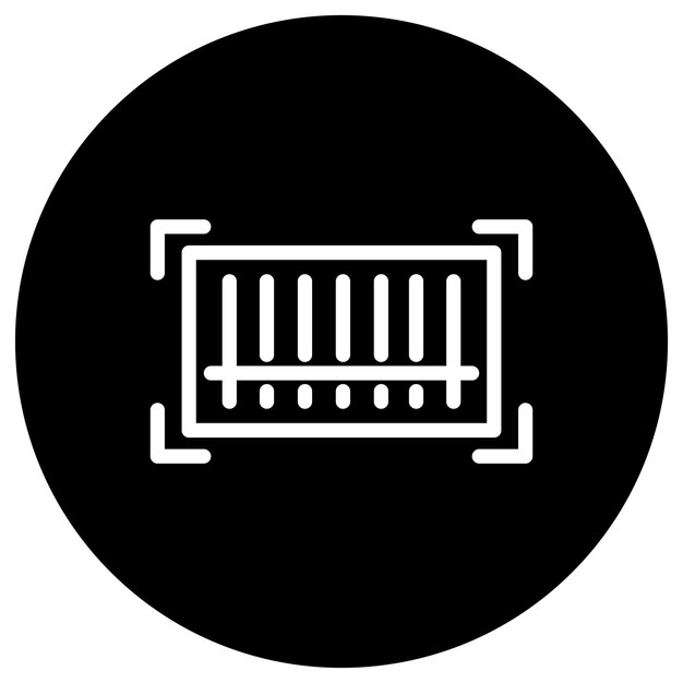 Ilustración del diseño del icono del vector de código de producto