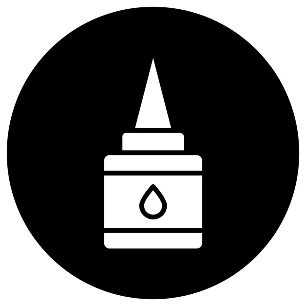 Ilustración del diseño del icono del vector de cola líquida