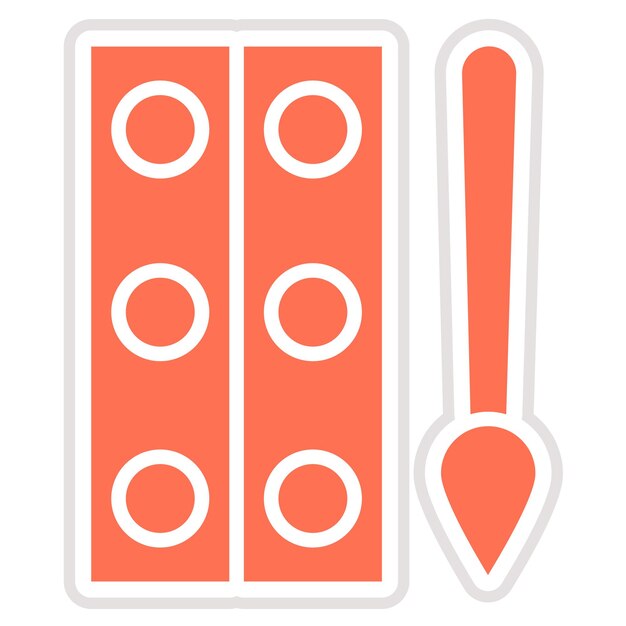 Ilustración del diseño del icono del vector de color del agua