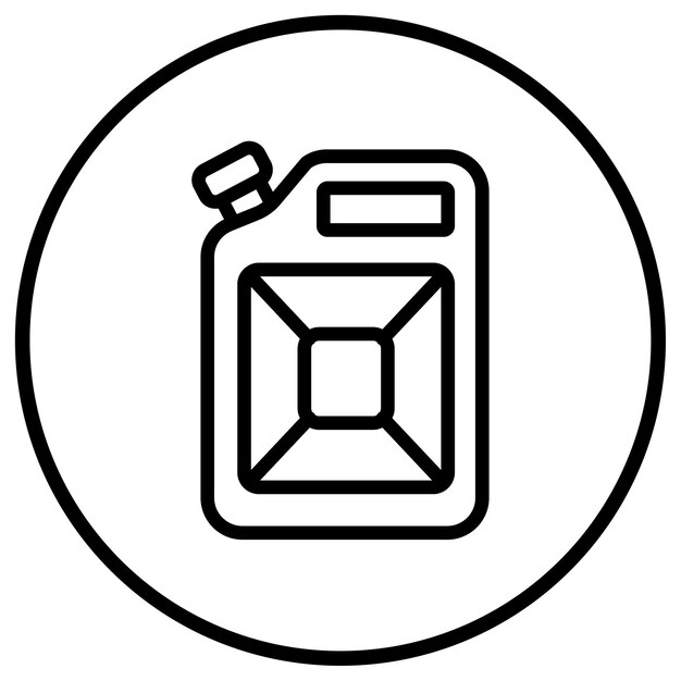Ilustración del diseño del icono del vector de combustible ecológico