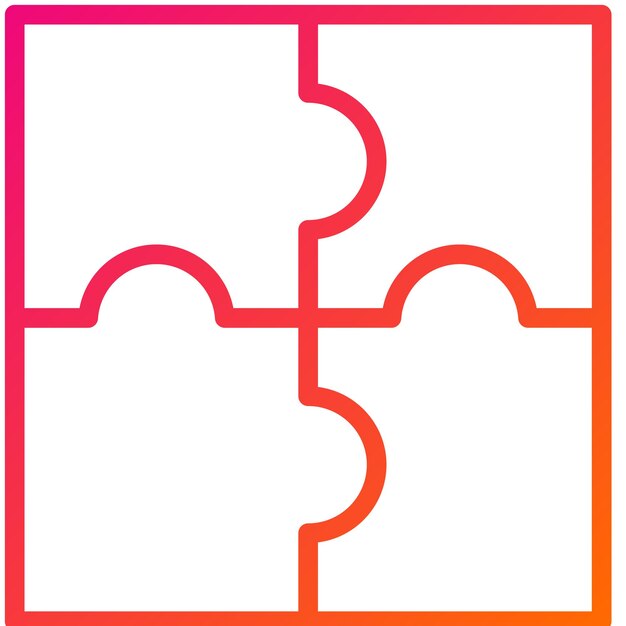 Ilustración del diseño del icono del vector de compatibilidad de la estrategia