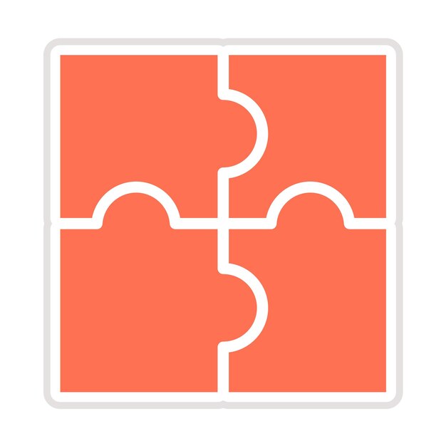 Ilustración del diseño del icono del vector de compatibilidad de la estrategia