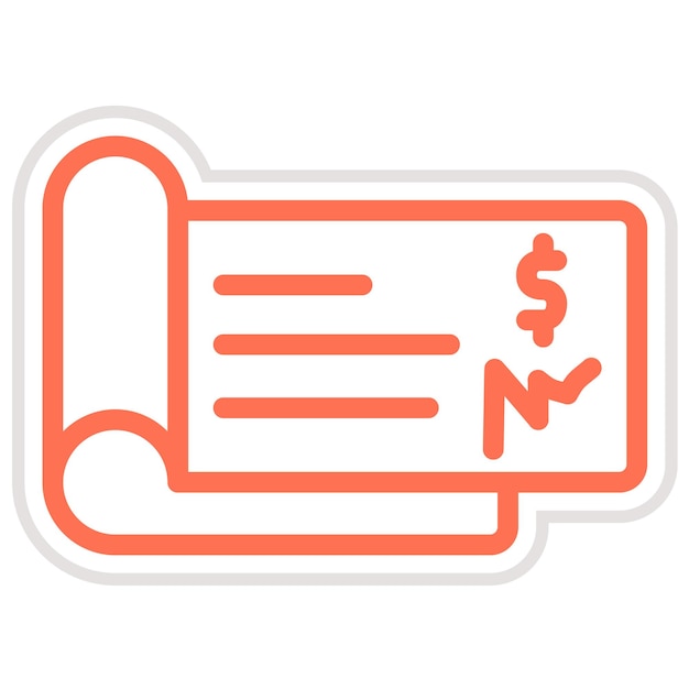 Ilustración del diseño del icono del vector de comprobación