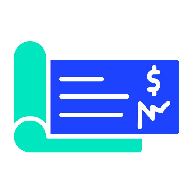 Ilustración del diseño del icono del vector de comprobación