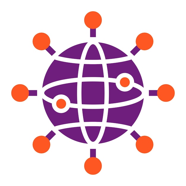 Ilustración del diseño del icono del vector de conexión a Internet