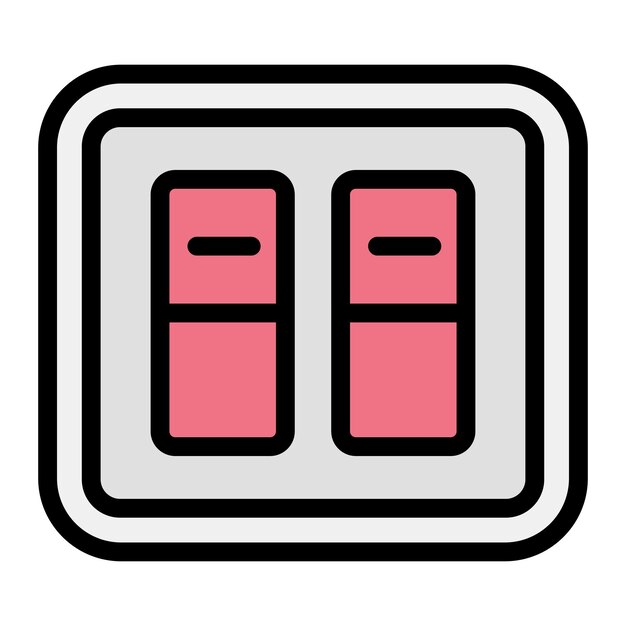 Ilustración del diseño del icono del vector de conmutación