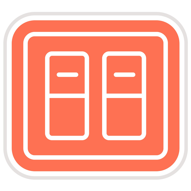 Ilustración del diseño del icono del vector de conmutación