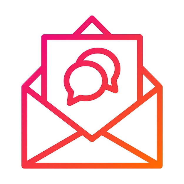 Ilustración del diseño del icono del vector de conversación