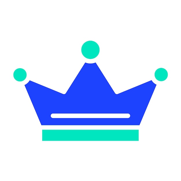 Ilustración del diseño del icono del vector de la corona