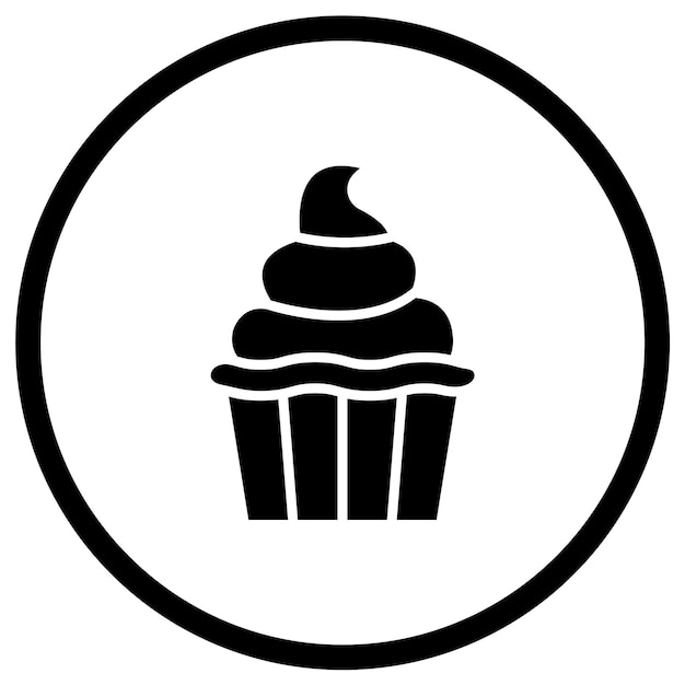 Ilustración del diseño del icono del vector de crema