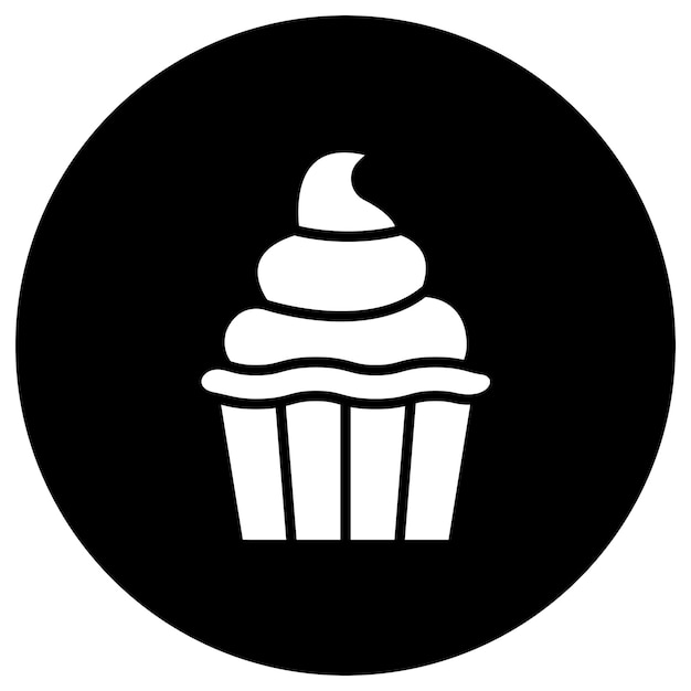 Ilustración del diseño del icono del vector de crema