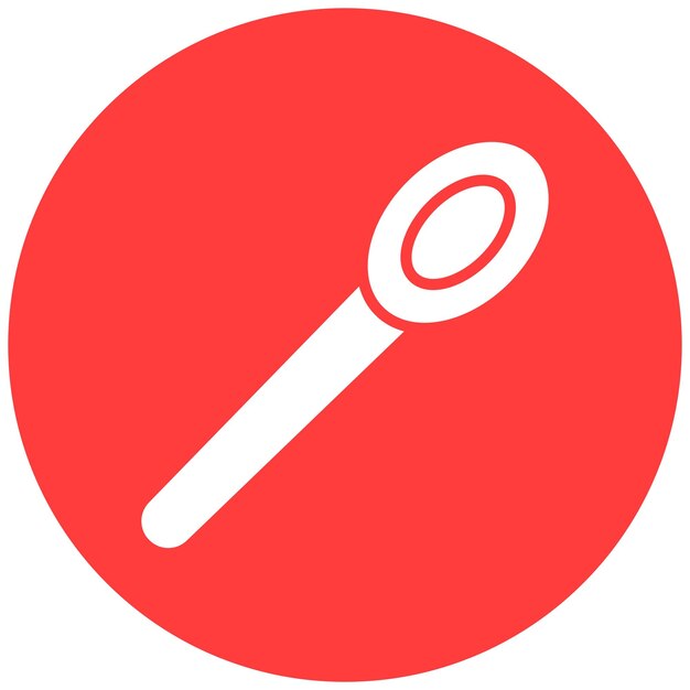 Ilustración del diseño del icono del vector de cuchara