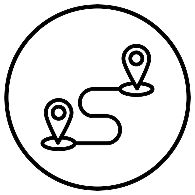 Ilustración del diseño del icono del vector de destino