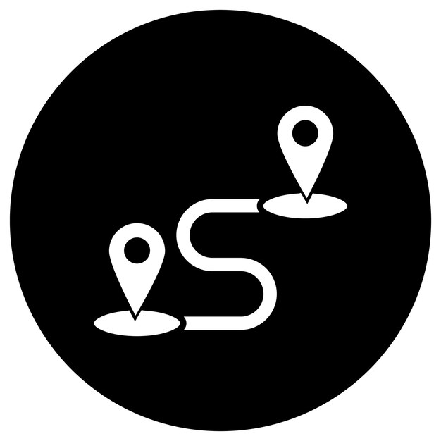 Ilustración del diseño del icono del vector de destino