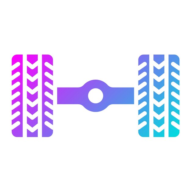 Ilustración del diseño del icono del vector del eje