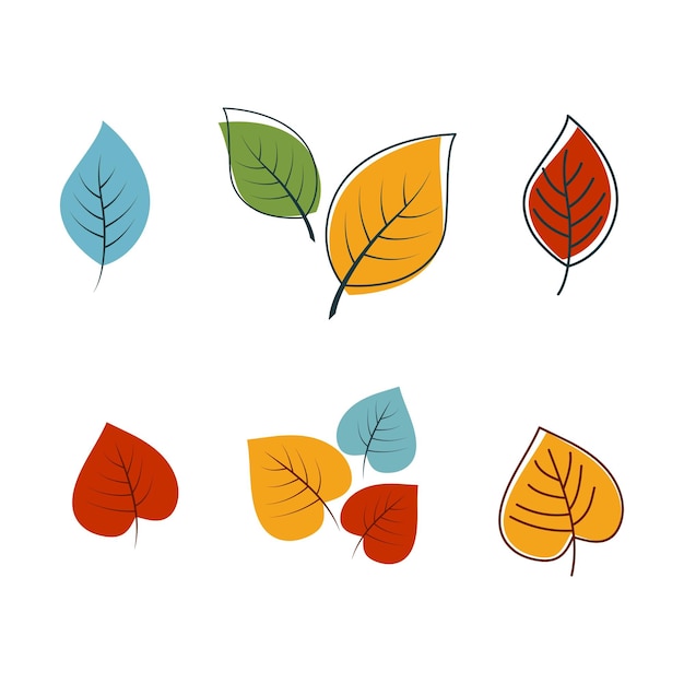 Ilustración de diseño de icono de vector de elemento de otoño