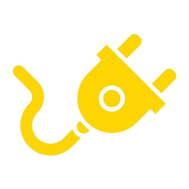 Ilustración del diseño del icono del vector de enchufe