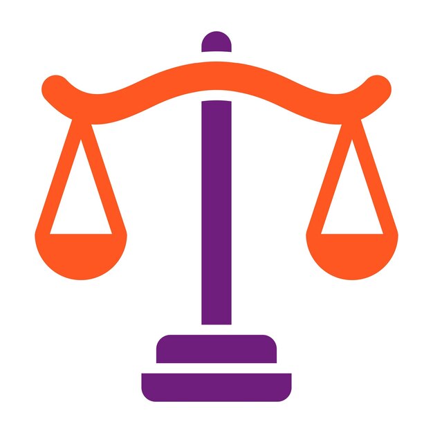 Ilustración del diseño del icono del vector de equilibrio