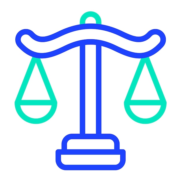 Ilustración del diseño del icono del vector de equilibrio