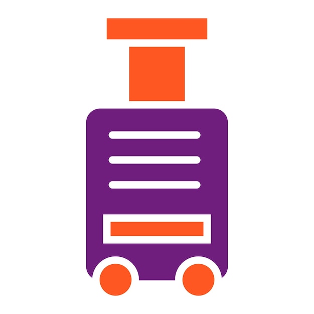Ilustración del diseño del icono del vector de equipaje