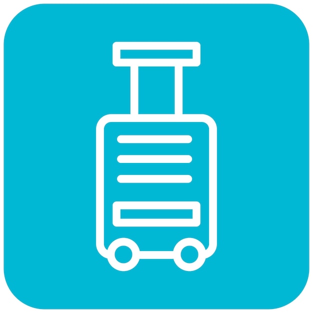 Ilustración del diseño del icono del vector de equipaje
