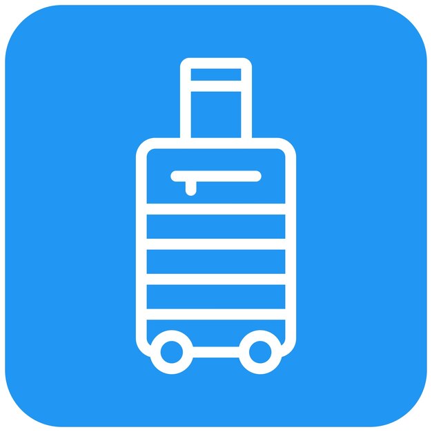 Ilustración del diseño del icono del vector de equipaje