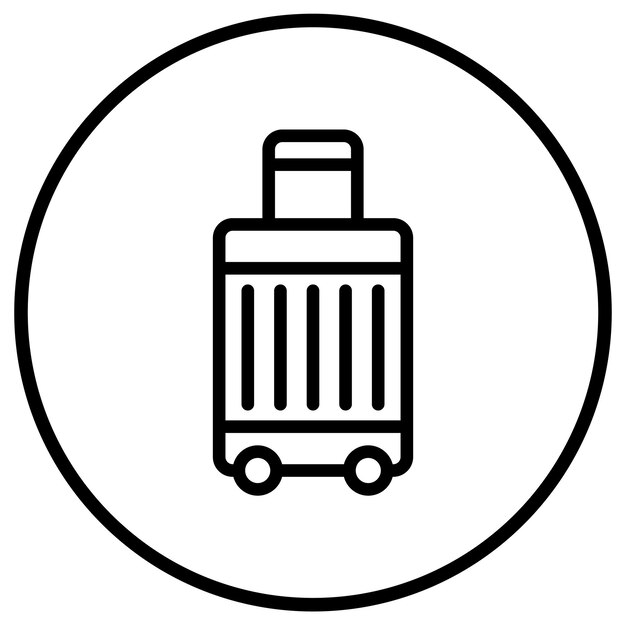 Ilustración del diseño del icono del vector de equipaje
