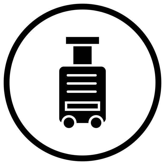 Ilustración del diseño del icono del vector de equipaje