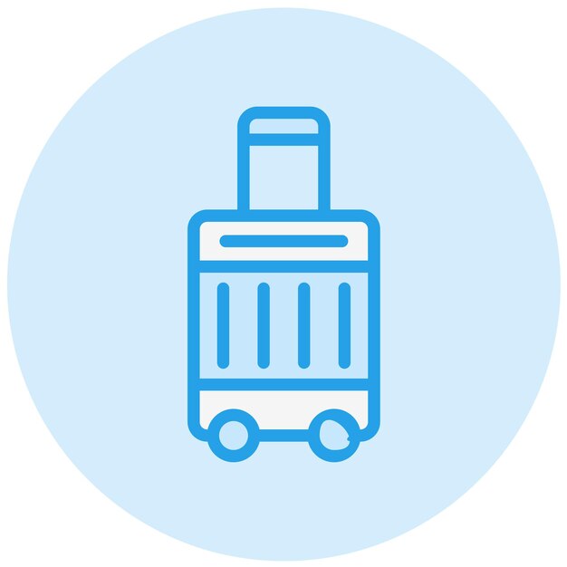 Ilustración del diseño del icono del vector de equipaje