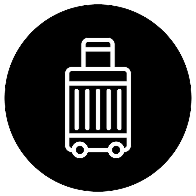 Ilustración del diseño del icono del vector de equipaje